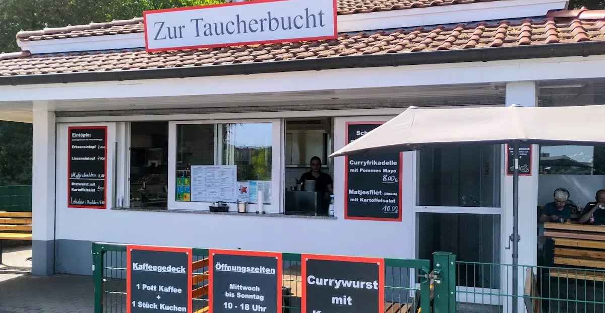 BookNoFees: Restaurante – Imbiss zur Taucherbucht – Möhnesee-Delecke – Puesto de comida en la Bahía de los Buceadores, foto 1