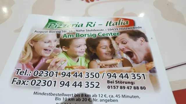 BookNoFees: Restaurante – Pizzeria Ri Italia – Holzwickede – Pizzería Ri Italia, foto 2