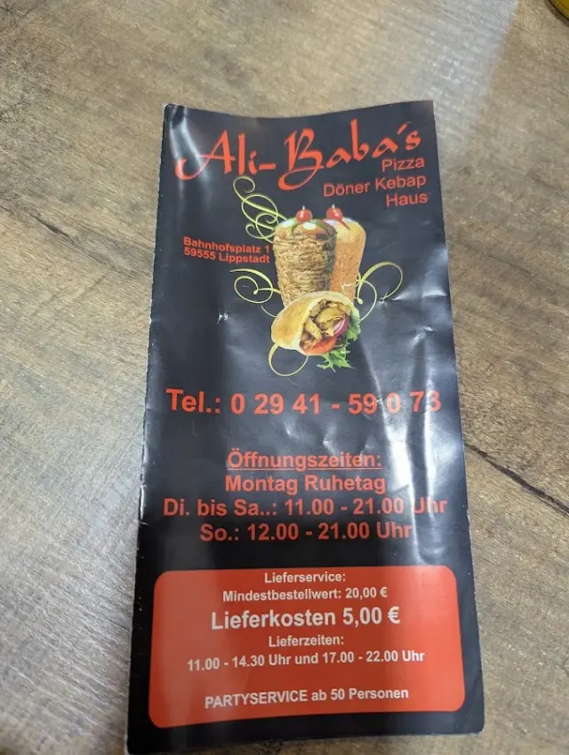BookNoFees: Restaurante – Ali Baba Pizza Döner Kebab Haus – Lippstadt – Ali Baba Pizza Döner Kebab Haus, foto 2