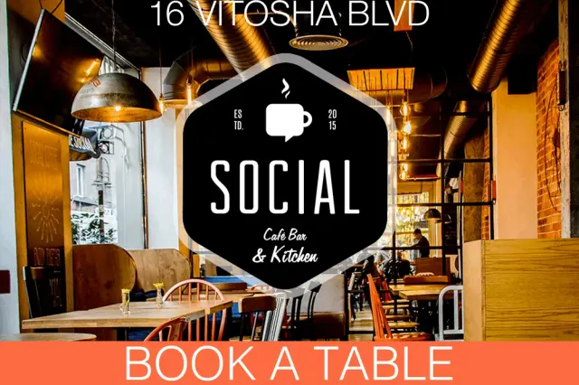 BookNoFees: Social Cafe, Sofia