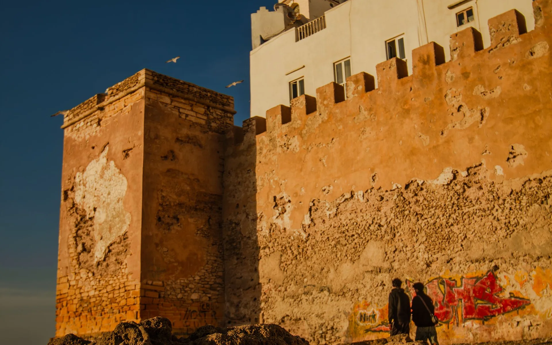 Murallas y edificios históricos en Essaouira